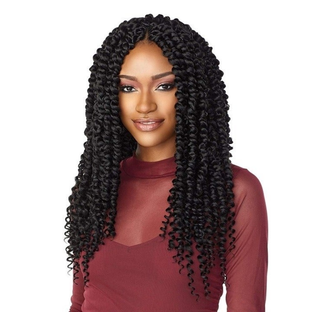 Crochet Braids  2X Pre-Looped Chunky Passion Twist 18" (1-PACK